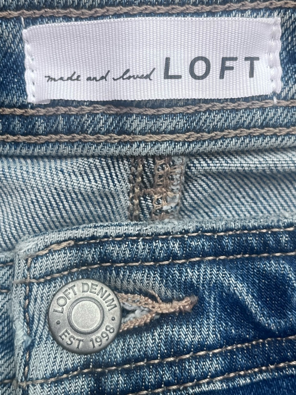 Loft Barrel Leg Jeans Womens 10/30 Medium Wash Casual Horseshoe  Hi Rise 2025 - Picture 3 of 11